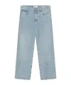 Frame Jane Crop Regenerated Denim Jeans In Blue