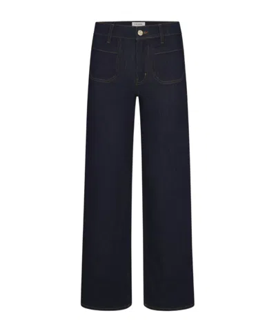 Frame High Waist Jeans In Blue