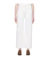 Frame High-waist Side-pocket Jeans In White