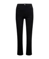 Frame High Waist Straight Jeans In Black