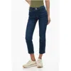 Frame High-waist Straight Leg Jeans 17,5cm In Blue