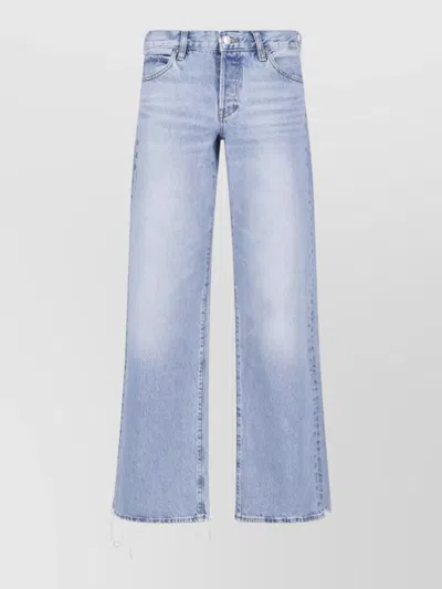 Frame High Waist Wide Leg Denim Usa Unisex In Blue