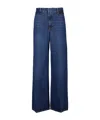 Frame High-rise Wide-leg Jeans In Blue