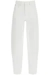 Frame High-waisted Barrel Jeans For In Au Natural Clean (white)