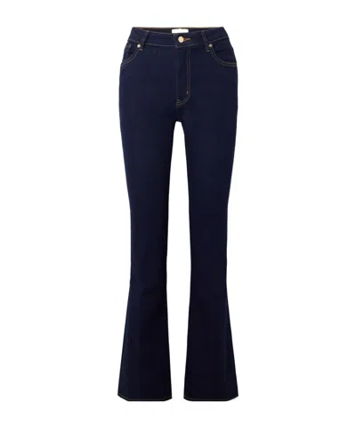 Frame High-waisted Bootcut Jeans In Blue