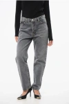 Frame High-waisted Boyfriend Fit Le Mec Jeans 18cm In Gray