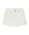 Frame High-waisted Denim Shorts In White