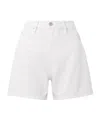 Frame Le Italien Bermuda Denim Shorts In White