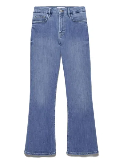 Frame High-waisted Flare Jeans In Blue