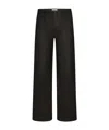 Frame High-waisted Flared Casual Pants In Brown