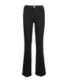 Frame High-waisted Flared Jeans In Black