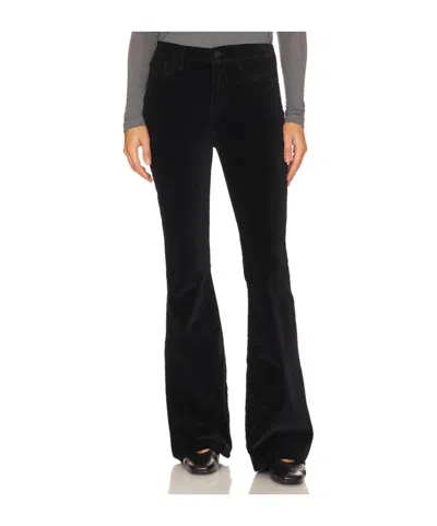Frame High-waisted Flared Jeans In Black