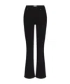 Frame High-waisted Flared Jeans In Black