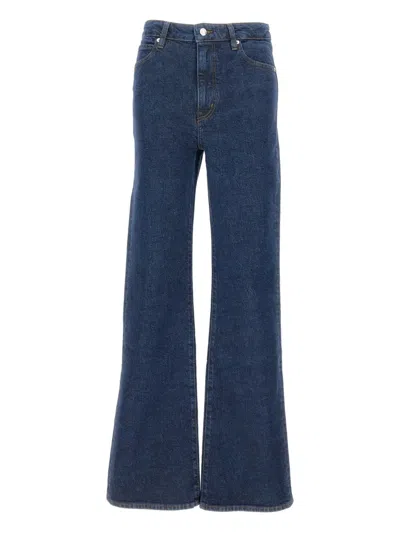Frame High-waisted Flared Jeans In Blue