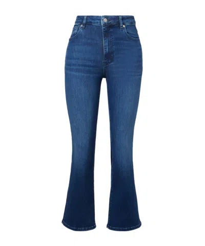 Frame High-waisted Flared Jeans In Blue