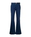 Frame High-waisted Flared Jeans In Blue