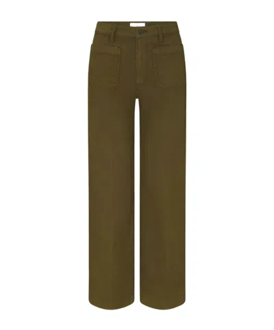 Frame High-waisted Flared Jeans In Brown