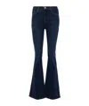 Frame High-waisted Flared Jeans In Multi