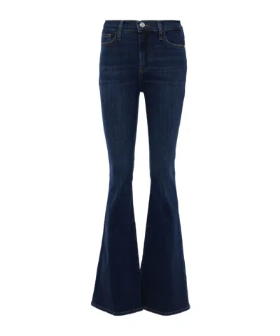 Frame High-waisted Flared Jeans In Multi