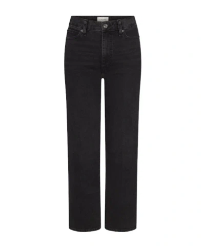 Frame High-waisted Jeans In Black