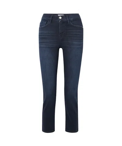 Frame Le High Cropped High-rise Slim-leg Jeans In Blue