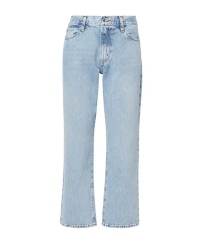 Frame High-waisted Straight-leg Jeans In Blue