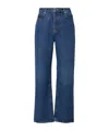 Frame High-waisted Straight-leg Jeans In Blue