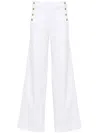 Frame High-waisted Wide Jeans In White