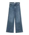 Frame High-waisted Wide-leg Casual Pants In Multi