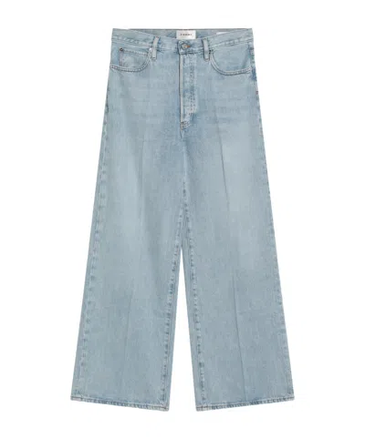 FRAME HIGH-WAISTED WIDE-LEG CASUAL PANTS