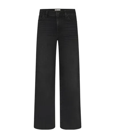 Frame High-waisted Wide-leg Jeans In Black