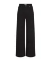 Frame High-waisted Wide-leg Jeans In Black