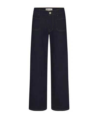 FRAME HIGH-WAISTED WIDE-LEG JEANS