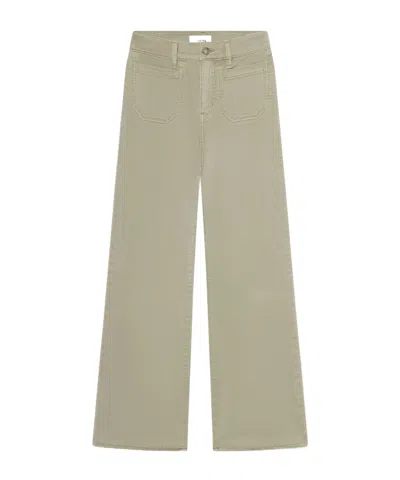 Frame High-waisted Wide-leg Jeans In Brown