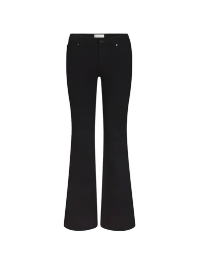 Frame High-rise Flared Jeans In 블랙