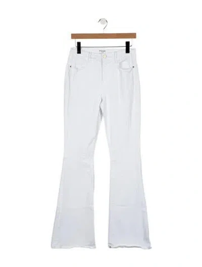 Pre-owned Frame High-rise Flared Jeans In Blue