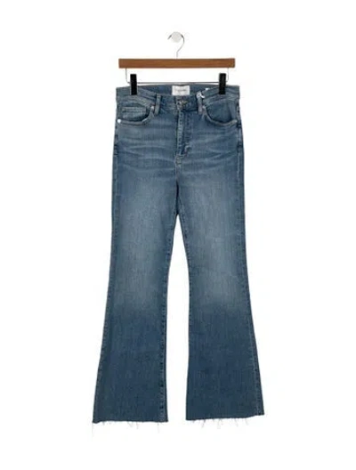 Pre-owned Frame High-rise Flared Jeans W/ Tags In Blue