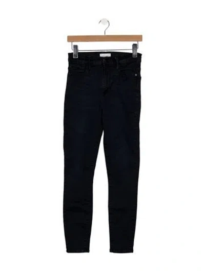 Pre-owned Frame High-rise Skinny Leg Jeans In Blue
