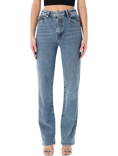 Frame Blue Straight High Rise Jeans