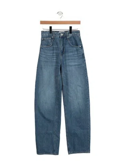 Pre-owned Frame High-rise Wide Leg Jeans In Blue