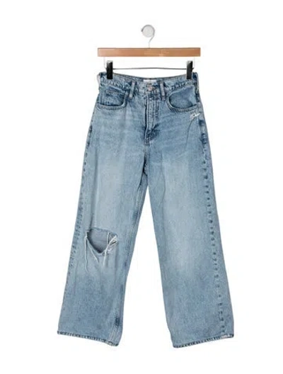 Pre-owned Frame High-rise Wide Leg Jeans In Blue