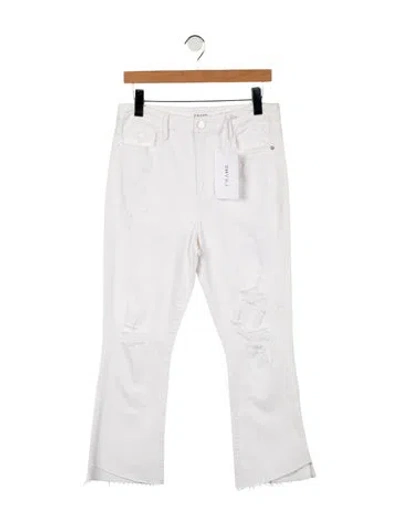 Pre-owned Frame High-rise Wide Leg Jeans In Neutral