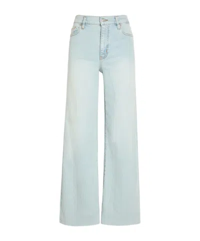 Frame High-waist Straight Jeans In Green