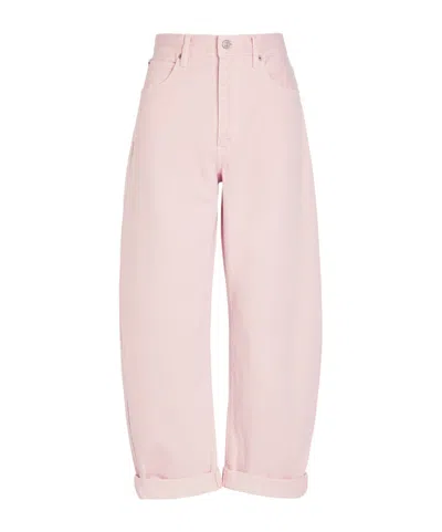Frame High-waisted Jeans In Pink