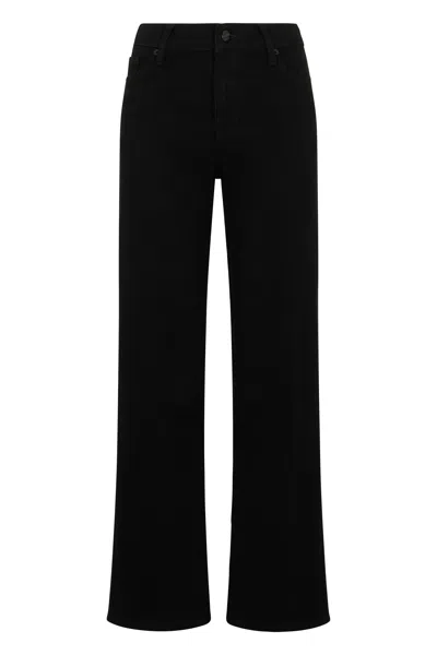 Frame High-waisted Straight Jeans For Women In Black
