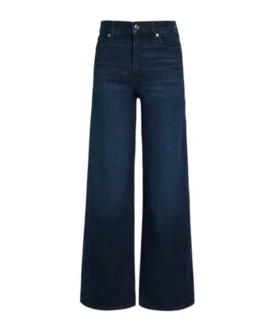 Frame Denim Le Slim Palazzo Canals Jean In Black