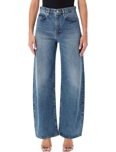 Frame High-waisted Wide-leg Jeans In Soundwave