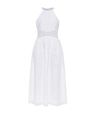 Frame Hollow Dress In White