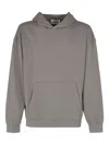 Frame Hooded Ribbed-cuff Sweatshirt In Gray