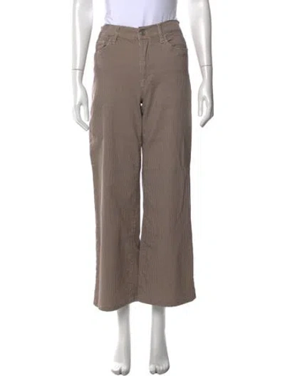 Pre-owned Frame Houndstooth Print Wide Leg Pants In Neutral